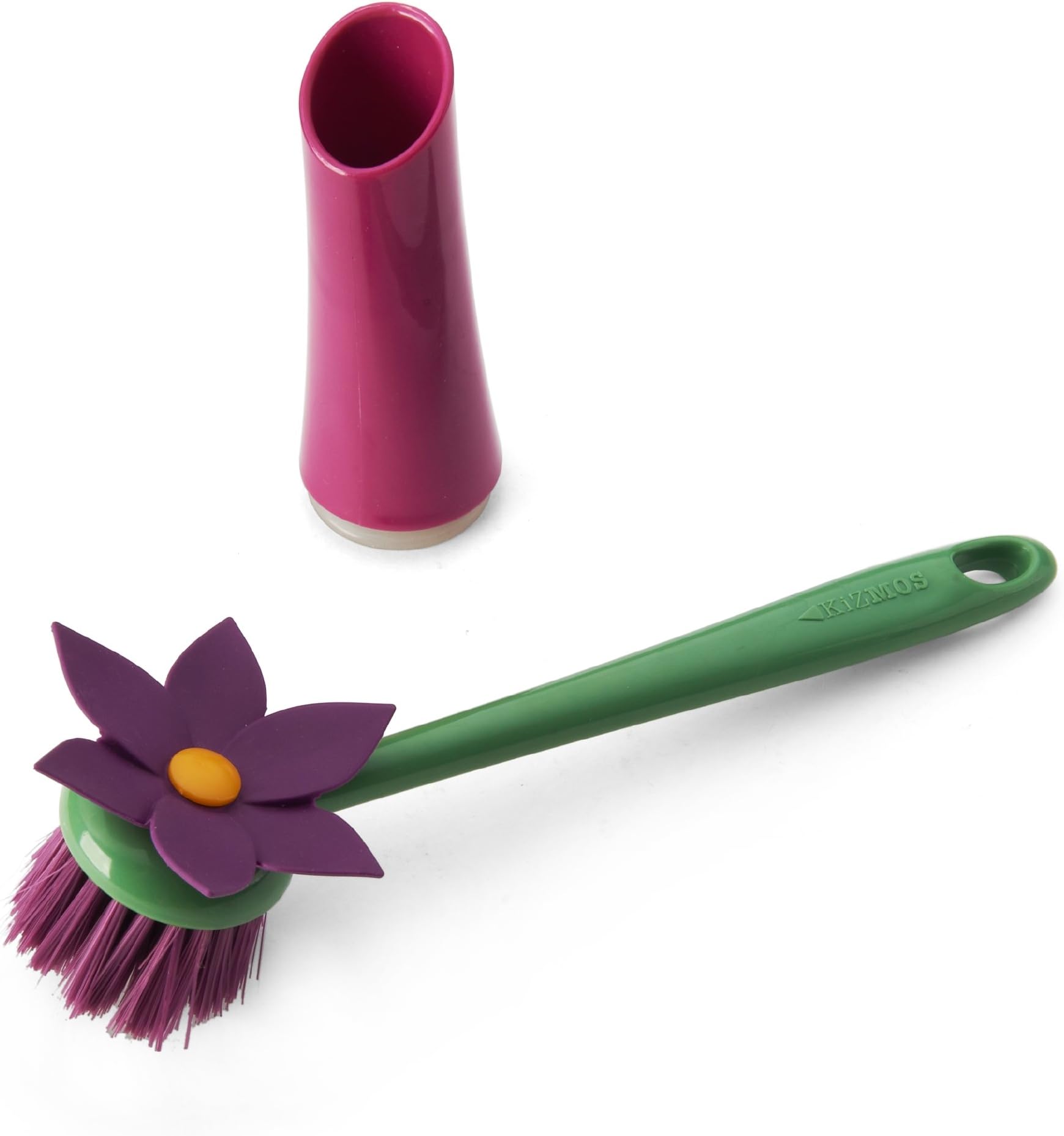 Kizmos5112241 Flora Dish Brush, Plastic, Assorted