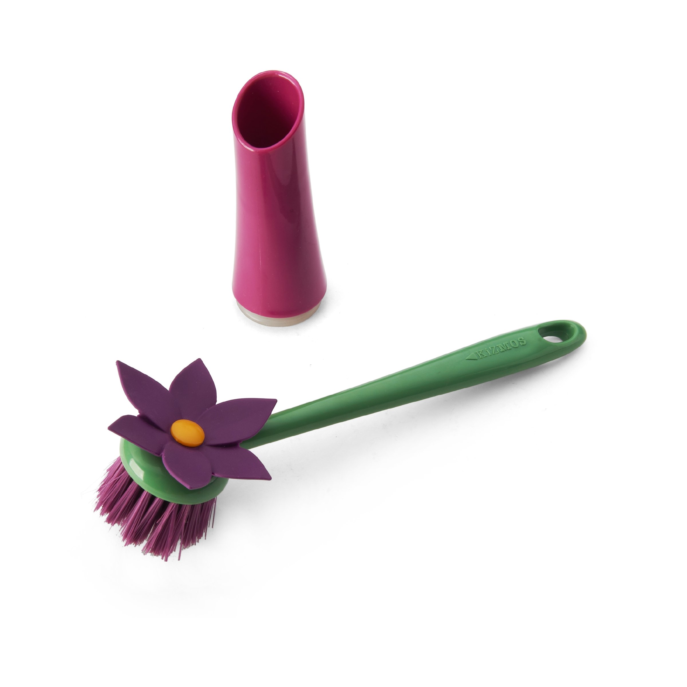 Kizmos5112241 Flora Dish Brush, Plastic, Assorted