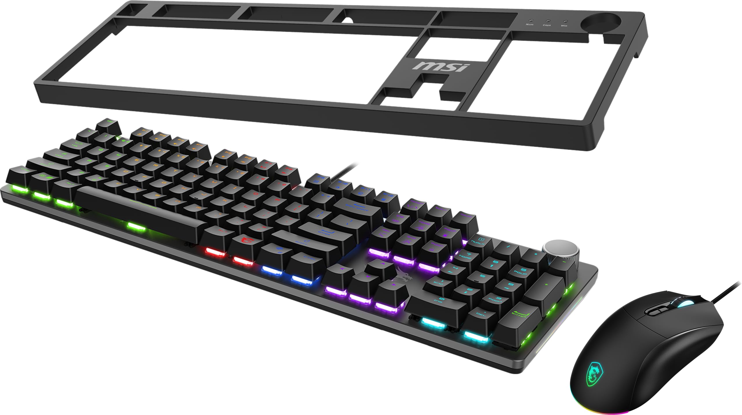 Amazon.com: MSI Forge GK320 Combo RED US – Gaming RGB Keyboard