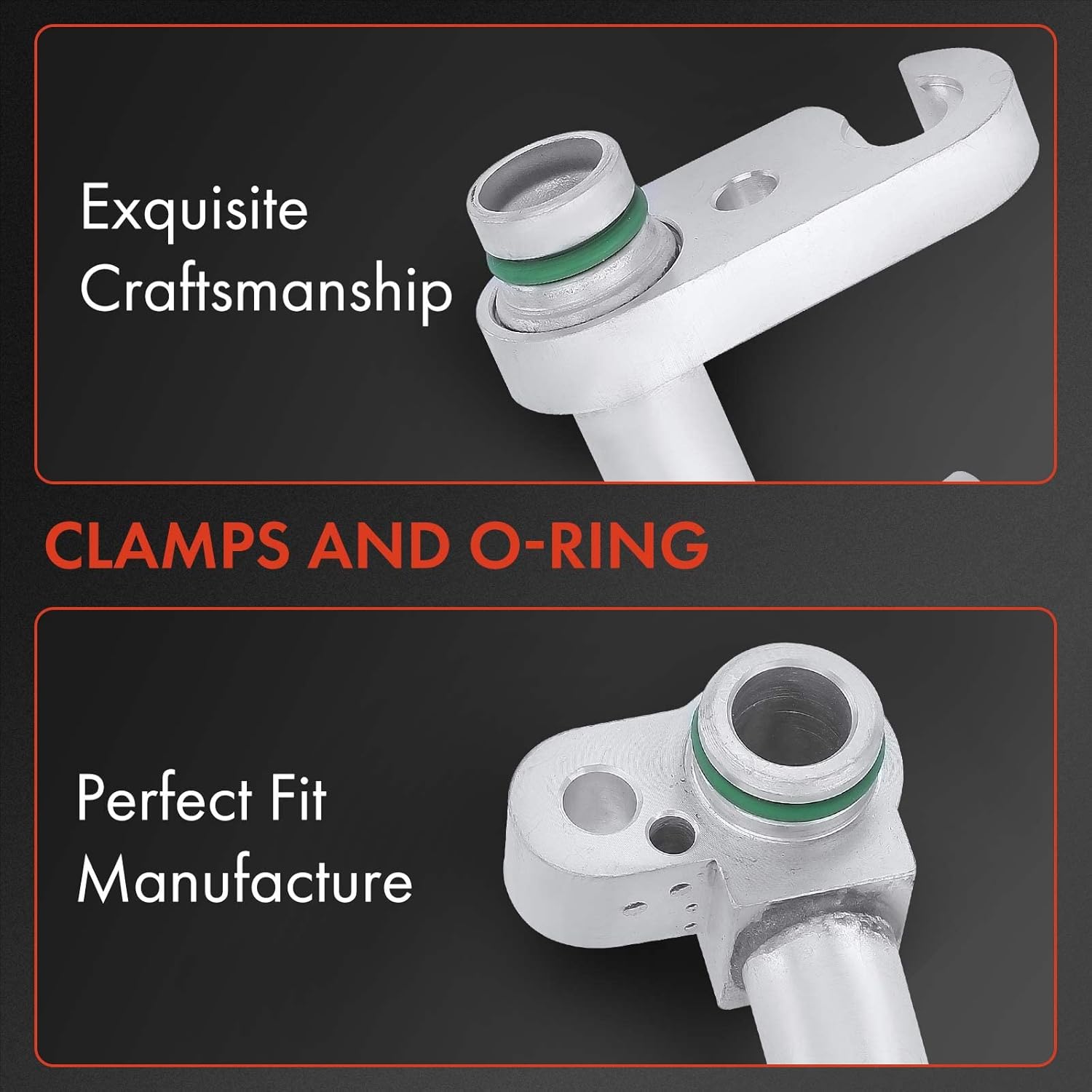 A-Premium A/C Suction Line Hose Assembly Compatible with Subaru Legacy 2007-2009, Outback 2006-2009, H4 2.5L, DOHC, Compressor to Evap