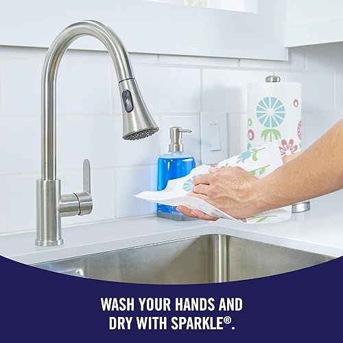 Vista 32 de Sparkle Toallas de papel Pick-A-Size, 24 rollos dobles = 48 rollos regulares, toalla de papel de valor diario con hojas completas y medias