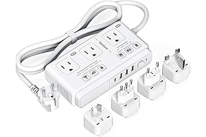 TESSAN Universal Voltage Converter: Effortlessly Convert European Outlets to 110V