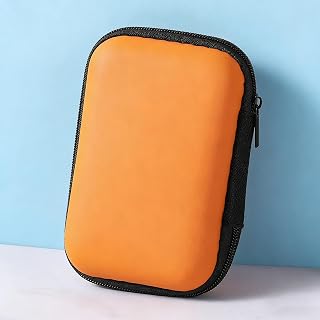 Portable Mini Storage Bag, Suitable for Electronic Accessory Handbags,can Store Power Cords, Chargers, Headphones Organizer, Orange