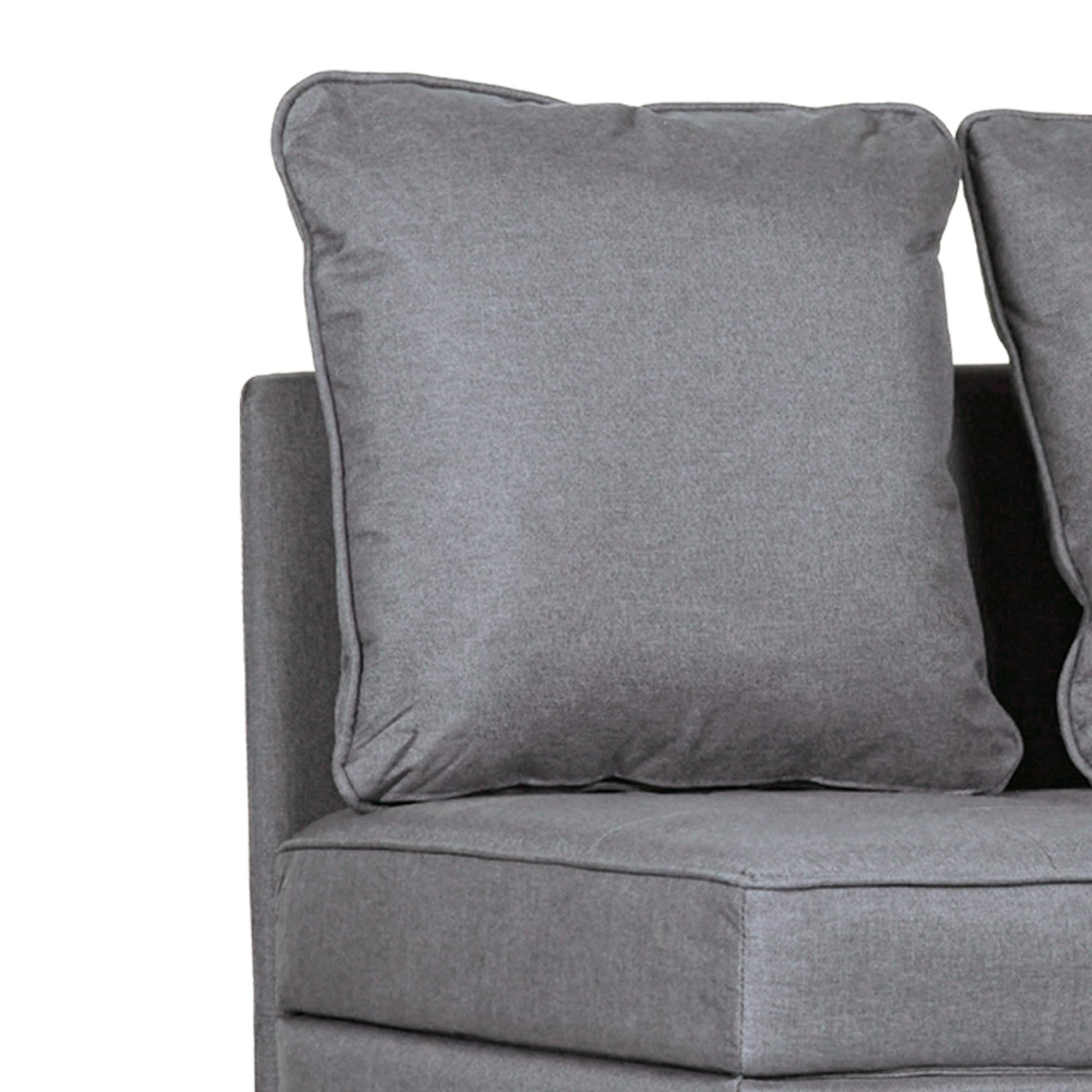 HOMCOM 3 in 1 Poltrona Letto Imbottita Reclinabile 98x71x67 cm Grigio Scuro | Schienale in 5 Posizioni, Cuscini, Divano Letto Una Piazza e Mezza, Tessuto Effetto Lino e Legno, per Soggiorno