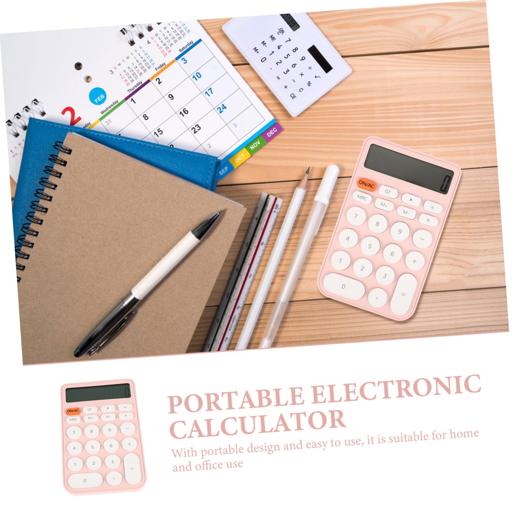 3pezzi Calcolatrice Tascabile Colori Pastello Per Scuola e Ufficio Funzionale e Pratica Calcolatrice Elettronica Per Studenti Risparmio Energetico Facile Da Usare