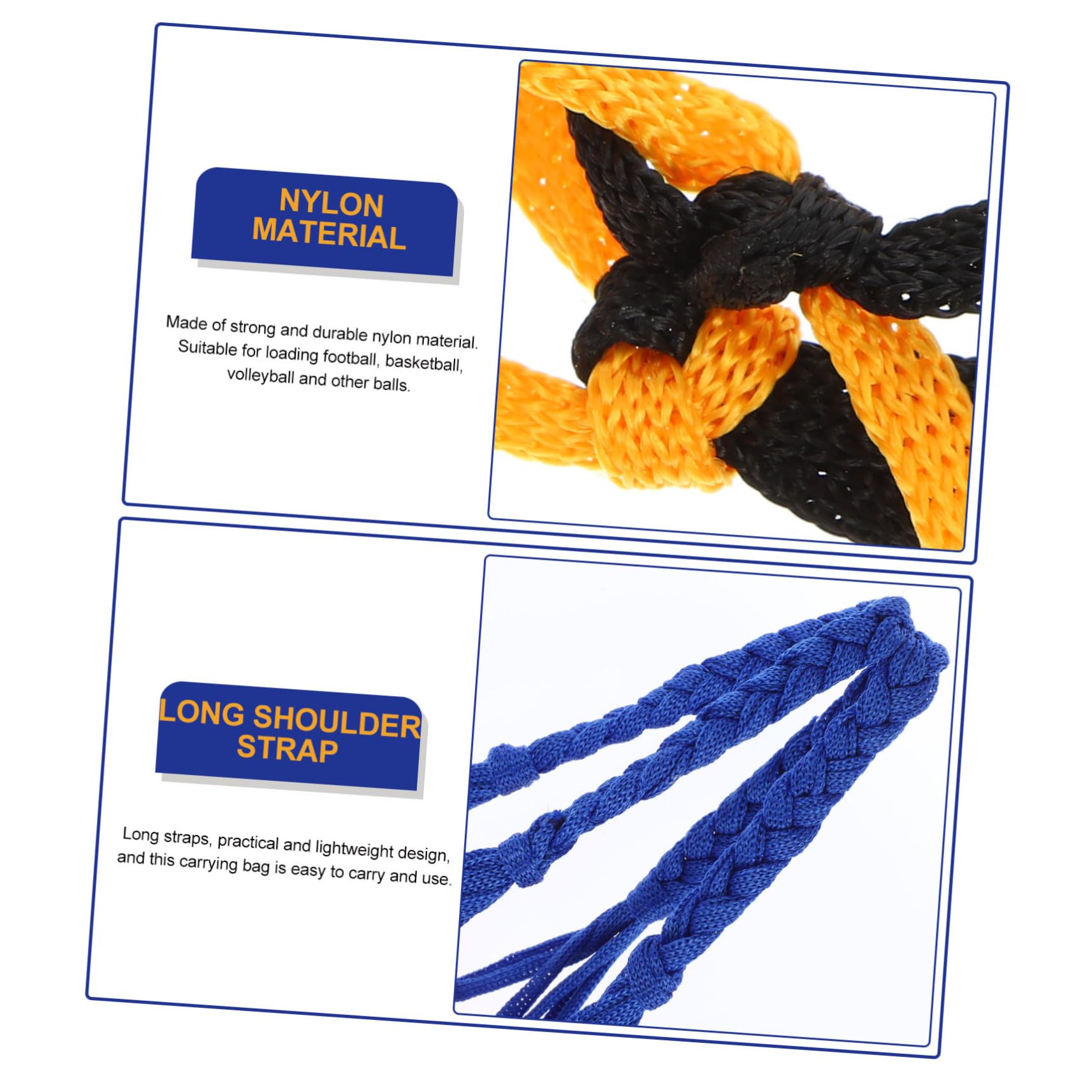 HANABASS Tragbare Ballnetztasche Netztasche Einkaufstasche Organizer Fußballtaschen Basketball Mesh Netz Fußball Tragetaschen Trainingsball Aufbewahrungstasche Sportbedarf Fußball