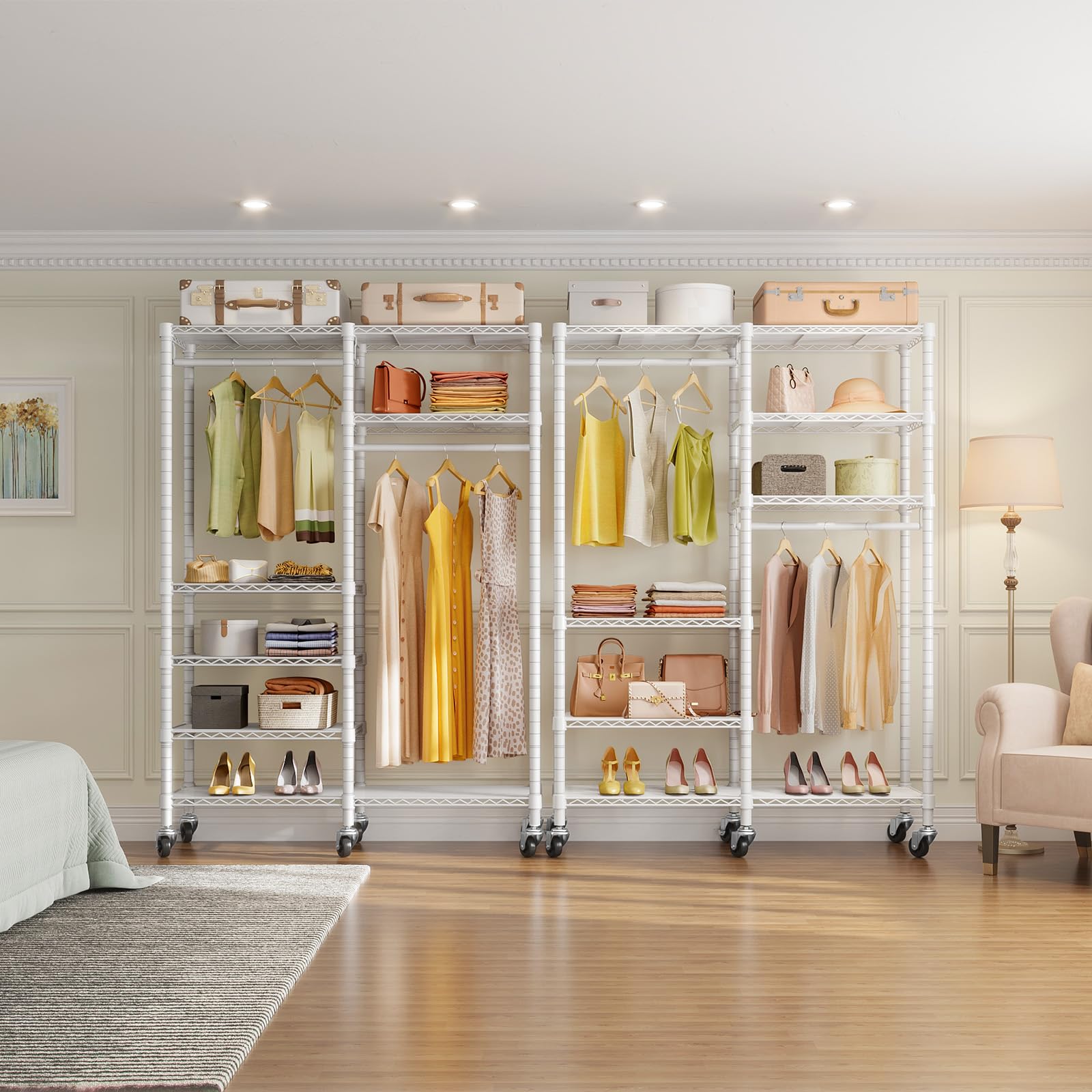 Snapklik.com : VIPEK R4C Portable Closet Rolling Clothes Racks Heavy