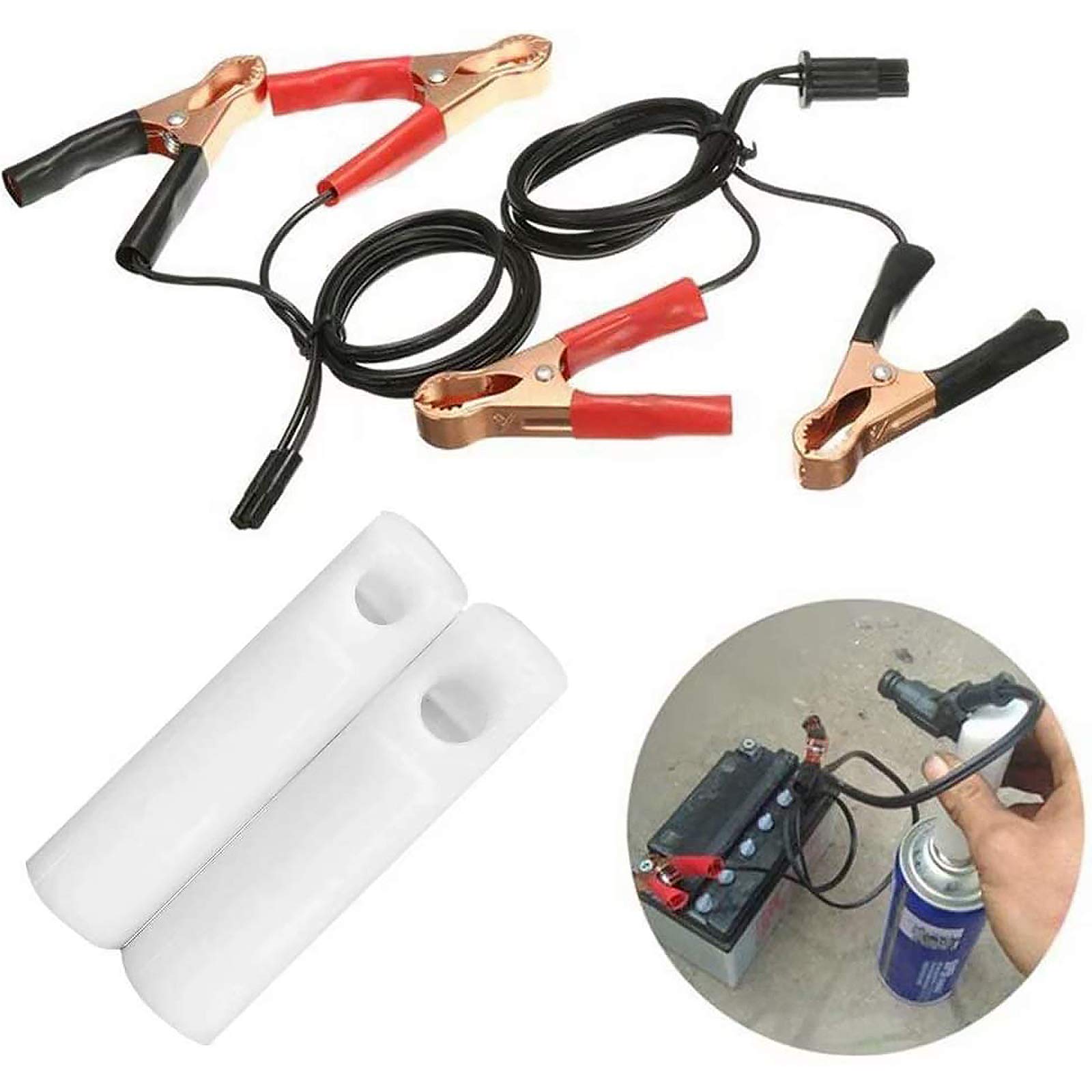 KqiangUniversal Auto Car Fuel Injector Nozzle Flush Cleaner Adapter DIY Cleaning Tool Kit Set