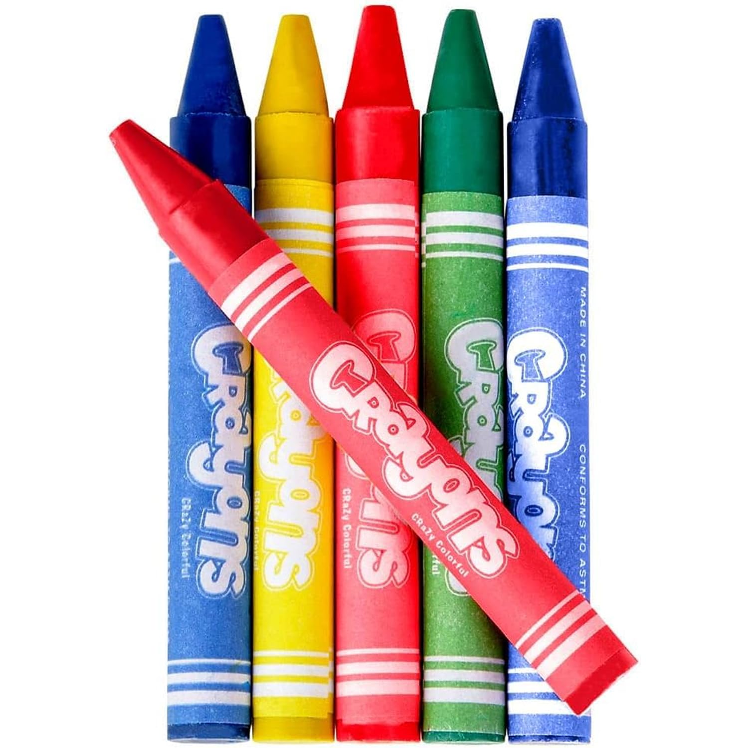 Bedwina Crayons Cire - 576 Crayons - Lot 144 paquets de 4, Crayons de Couleur de Qualité Supérieure Enfants, Coloriage Enfants pour Cadeaux Fête, Pochettes Cadeaux et Chaussettes de Noël