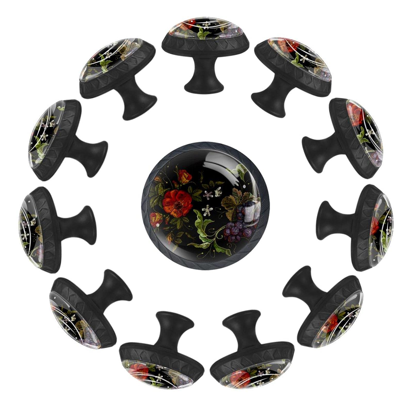 Boutons de tiroir ronds fleur de raisin : rénovez facilement vos meubles