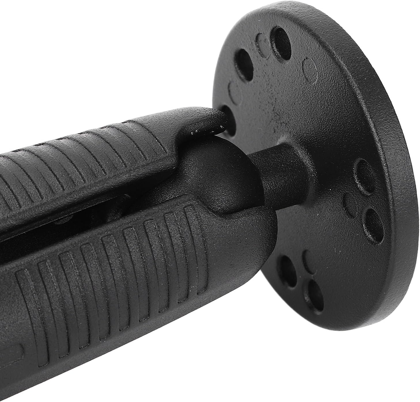 RiToEasysports Fish Finder Mount, Durable Aluminum Alloy Double Socket Arm with 2 AMPS Round Plates for Marine GPS, Tablets, and Boat Dashboards