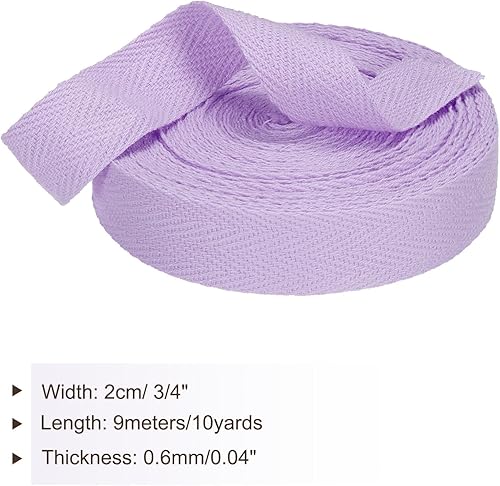 Vista 560 de PATIKIL Cinta de sarga de algodón de 3/4 pulgadas, 10 yardas, cinta de encuadernación al bies, cinta de espiga para costura, envoltura de regalos
