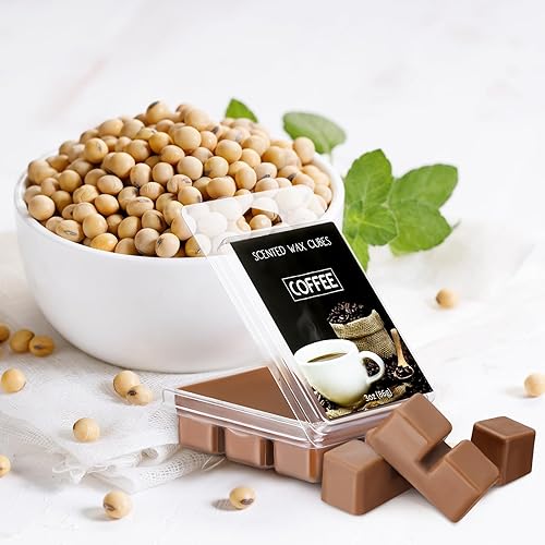 Miniatura 3 de Heigble Cubos de cera perfumada para café, cera de soja para dormitorios, salas de estar y baños