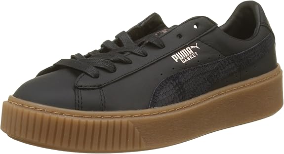puma platform basket black