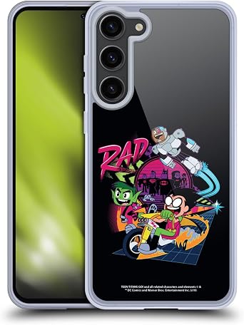 Head Case Designs Officially Licensed Teen Titans Go! to The Movies Rad Graphic Designs Gel Case [Military Grade Protection] Compatible with Samsung Galaxy S23+ 5G and Compatible with MagSafe