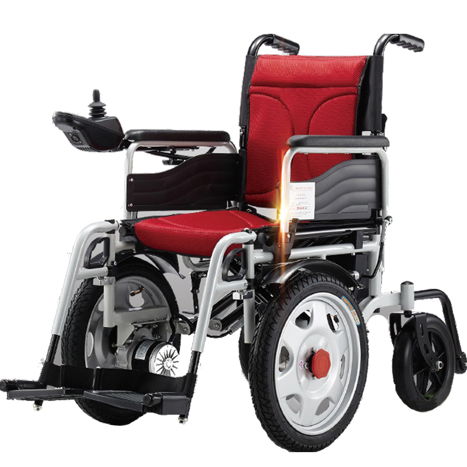 Silla De Ruedas Eléctrica Plegable, con Batería De Litio Extraíble De 12 Ah, Scooters De Movilidad Motorizados para Personas Mayores Discapacitadas