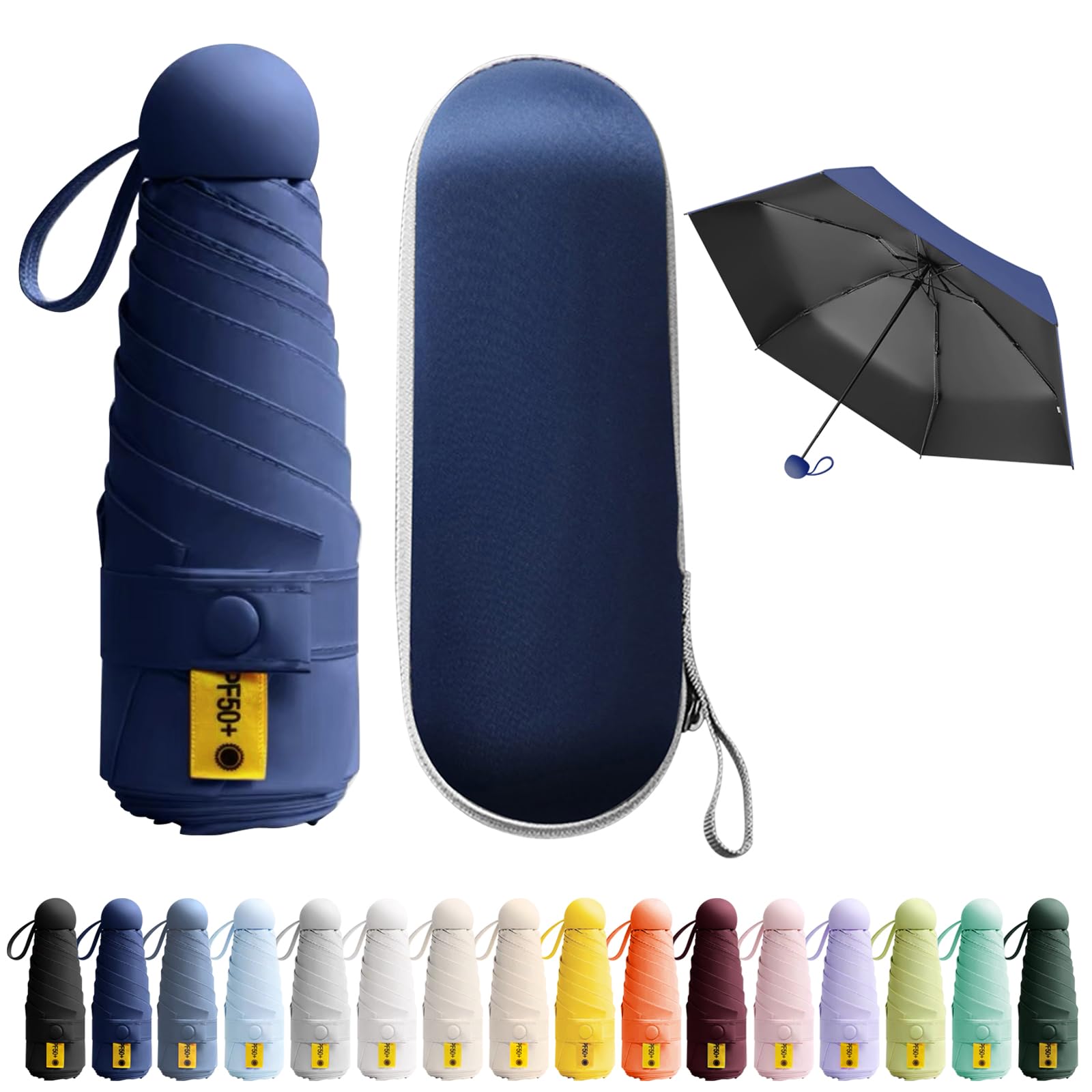 Mini Parasol Kieszonkowy, Składany Parasol Przeciwwiatrowy, Parasol Przeciwsłoneczny, Mini Parasol, Codzienne Podróże, Unisex
