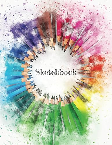 Creative sketchbook drawing pad with large blank pages. For kids and adults alike. 8.5x11" paper. Used for sketching, fashion, doodling, anime,