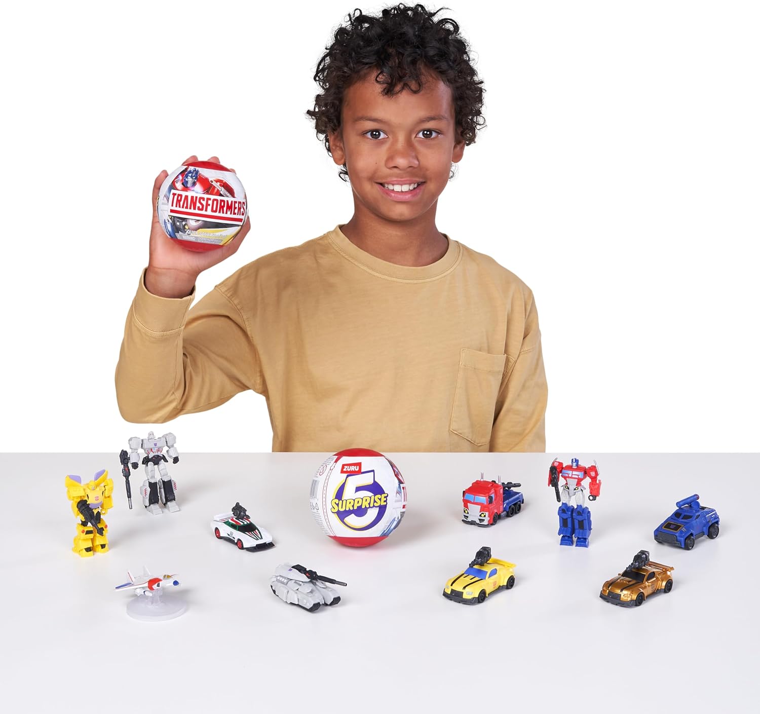 5 Surprise Transformers Series 1 by ZURU, Surprise Unboxing Licensed Transformers Collectible, Mystery Unboxing, Toy for Boys, Ages 3 and up (2 Capsules)