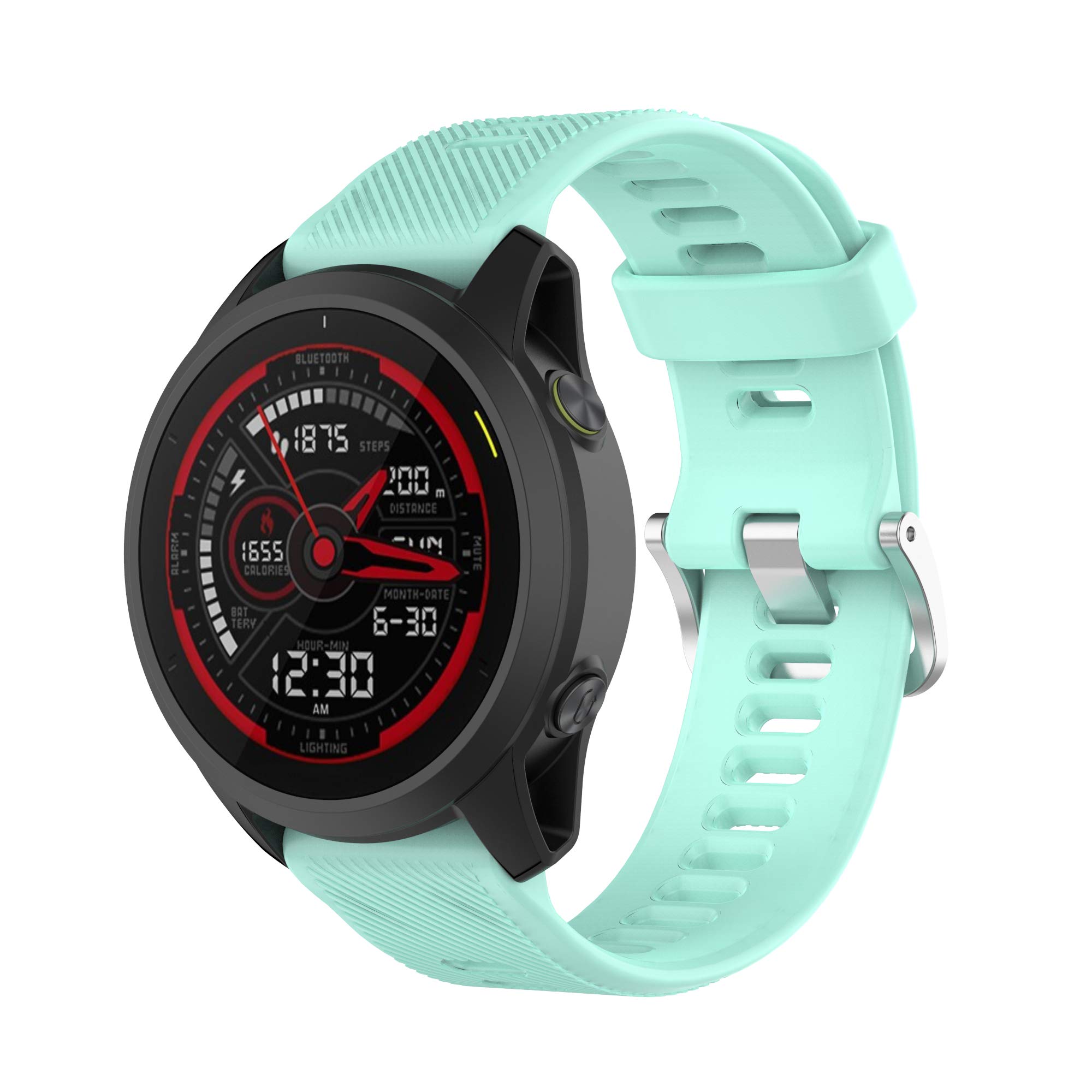 Image secondaire de Bracelet Sport en Silicone Vert pour Garmin Forerunner 745
