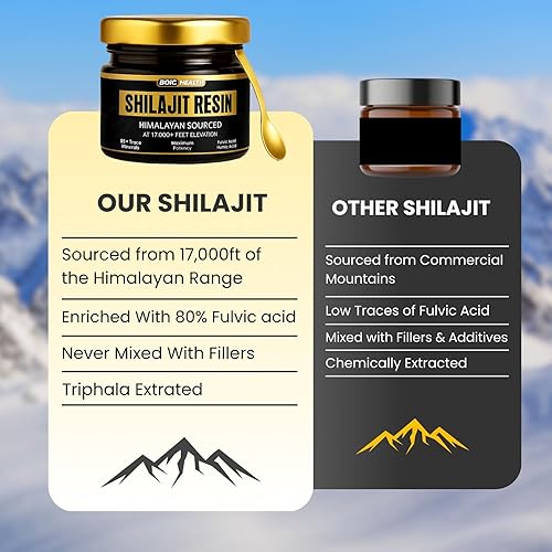 Miniatura 3 de Resina Shilajit pura del Himalaya 1.76 oz  Más de 85 minerales traza  Energía, resistencia y apoyo muscular  Suplemento natural para hombres y