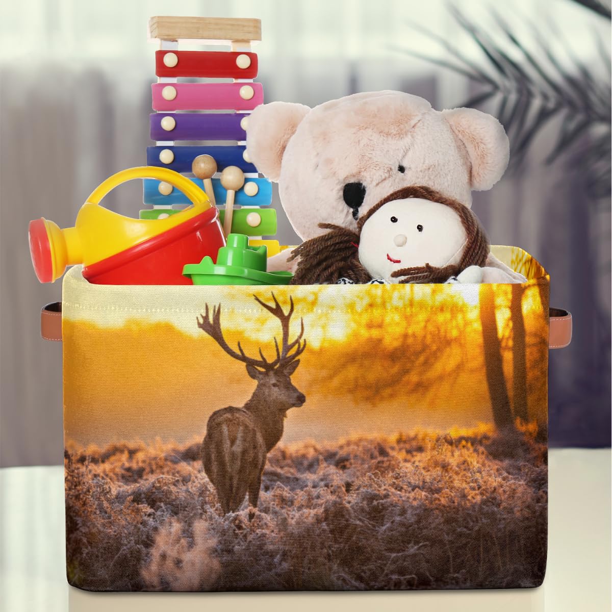 TropicalLife Große Aufbewahrungsboxen, Sonnenblumenset, Sonnenblumen, zusammenklappbar, Stoffkorb, Korb, Schlafzimmer, 26 l, für Zuhause, Büro, Kinderzimmer, Organizer für Spielzeug, Kleidung, 2 Stück TropicalLife Große Aufbewahrungsboxen, Sonnenblumenset, Sonnenblumen, zusammenklappbar, Stoffkorb, Korb, Schlafzimmer, 26 l, für Zuhause, Büro, Kinderzimmer, Organizer für Spielzeug, Kleidung, 2 Stück