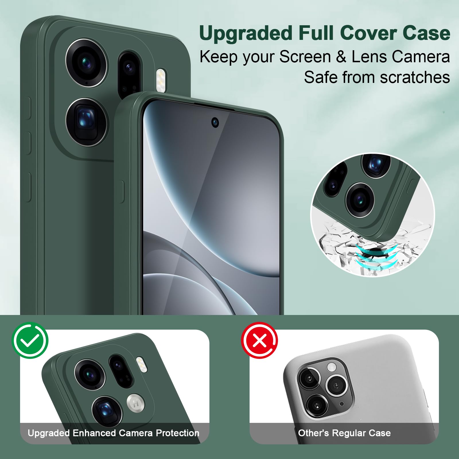 Oppo Find X9 Pro Hoesje – Met Magsafe – Koolstofvezel Design – Flexibele Siliconen Bumper – Grijs