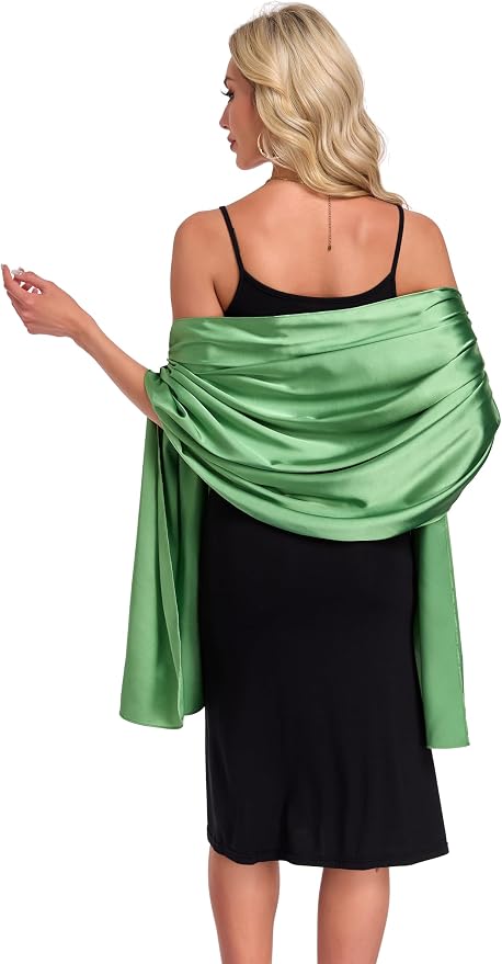 Bufanda Satín para Mujer Elegante miniatura 2