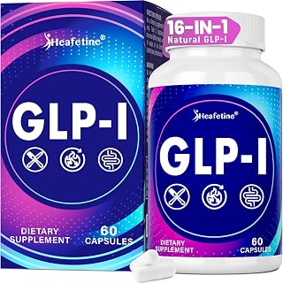 GLP-I Supplement for Women & Men, Naturally for GLPI, 16X Scientific Formula, with Probiotic, Hops, Green Tea, GLP I for Gut, Digestive, Energy & Overall Health - 60 Capsules