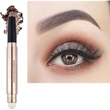 MiaSarah 2 in 1 eyeshadow stick and Sponge Makeup Brush Smooth Cream Shimmer Shadow Pencil Long Lasting Eye Waterproof Shadow Stick Makeup Hypoallergenic Highlighter Multi-Dimensional eyes Look