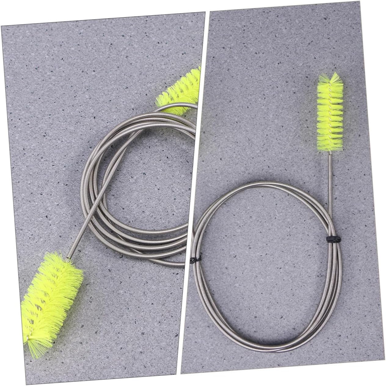 ORFOFE 2pcs Aquarium Hose Cleaning Supplies Double Brush Design for Pipe Cleaners Water Brush