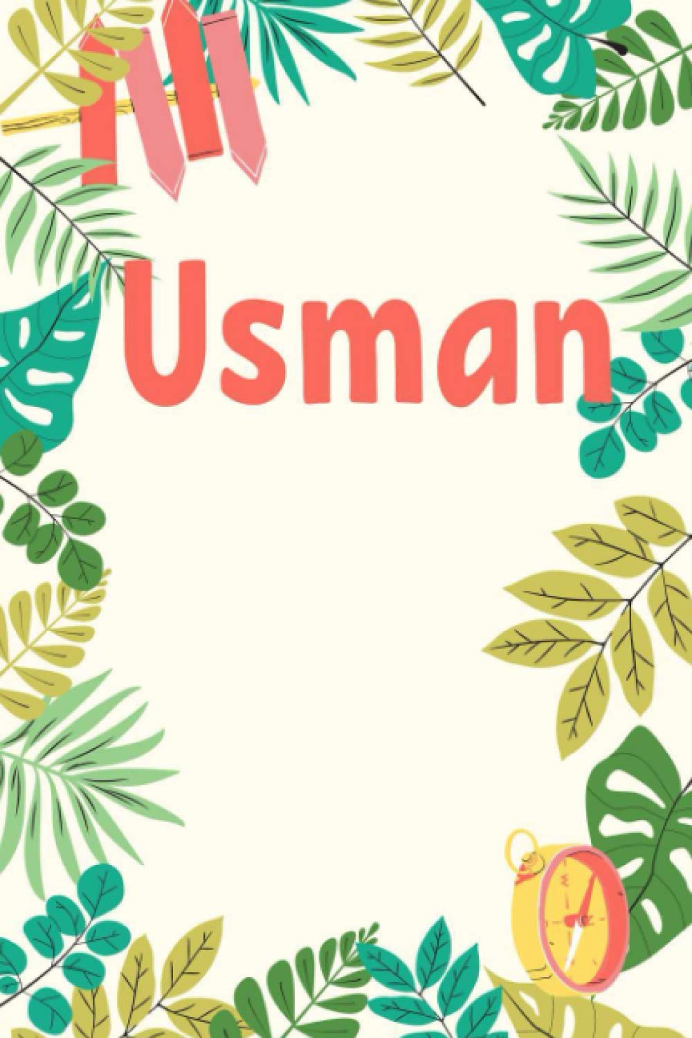 Usman: Composition Notebook Gift, Usman name gifts, Personalized Journal Gift for Usman, Gift Idea for Usman, 120 Pages