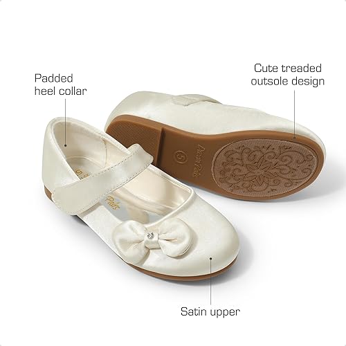 Miniatura 3 de DREAM PAIRS Zapatos de vestir Mary Jane para niñas pequeñas, uniformes escolares para niñas, zapatos de bailarina con lazo
