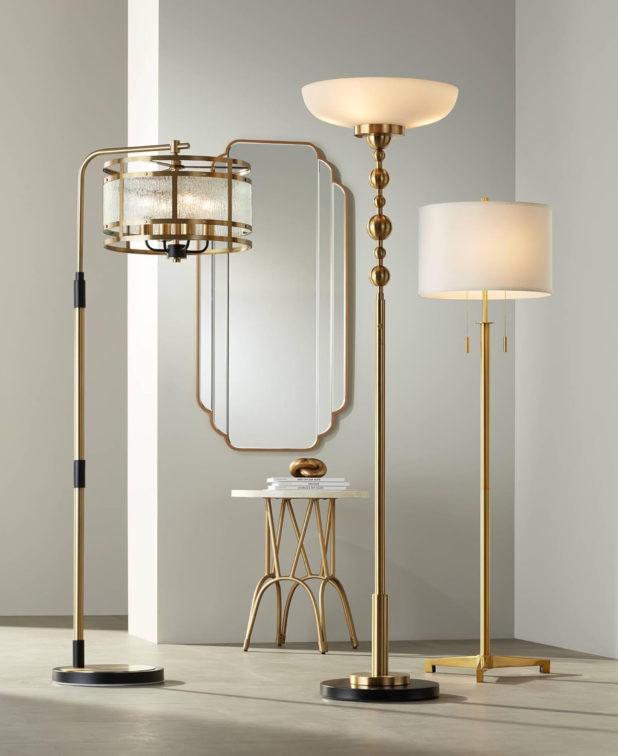 Possini Euro Design Summit Light Blaster Modern Torchiere Floor Lamp 71" Tall Warm Gold Metal Frosted White Glass Shade Decor for Living Room Reading Bedroom Bedside Office Family House Home