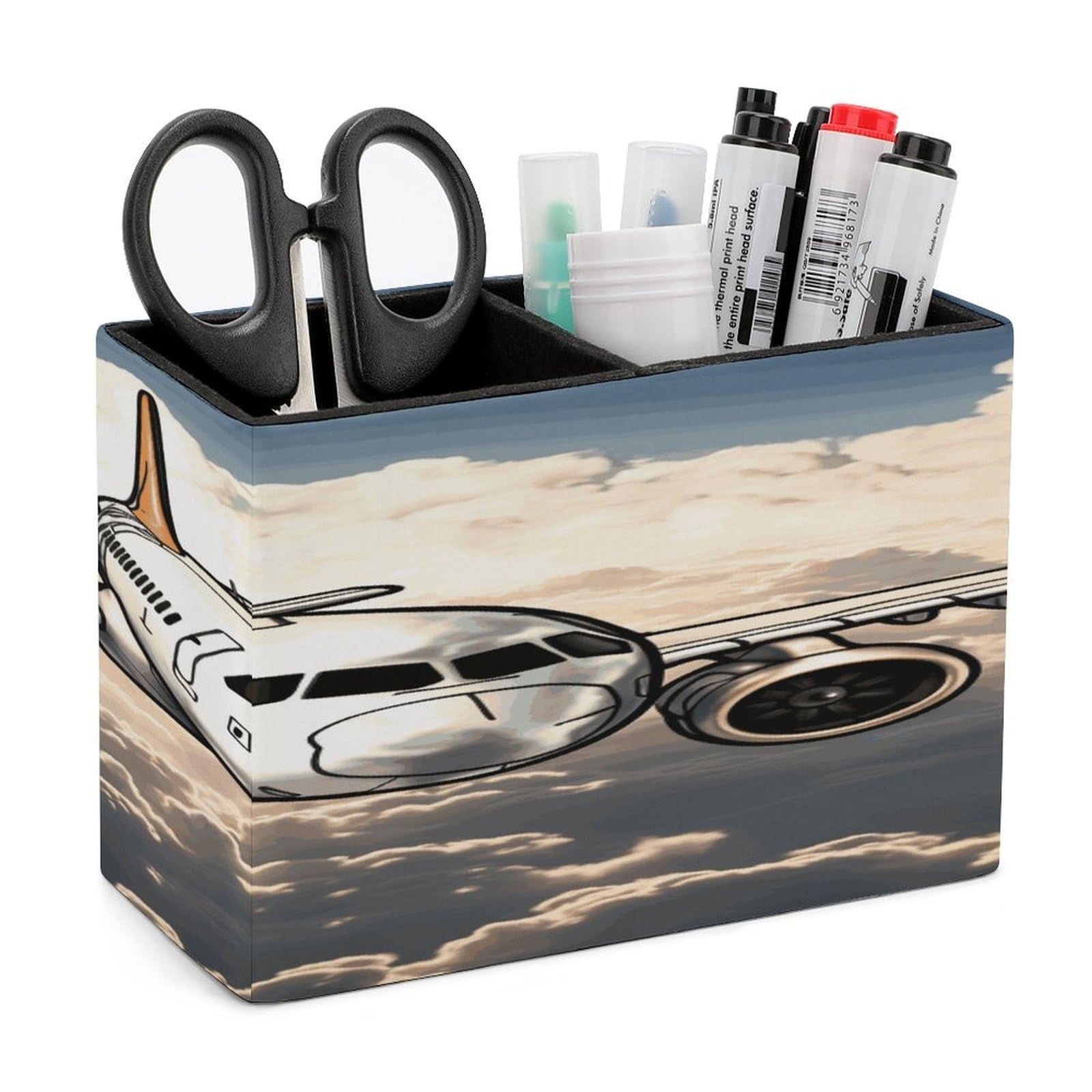 Porte-stylos en cuir pour crayons et pinceaux de maquillage - Organiseur de bureau