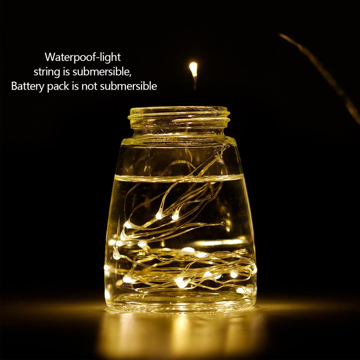 LIIDA LED Fairy String Lights, 12-Pack 20 Micro Lights On Silver Copper Wire (Batteries Include) for DIY Wedding Centerpiece, Mason Jar Craft, Christmas Tree, Garlands, Party Decoration (Warm White)