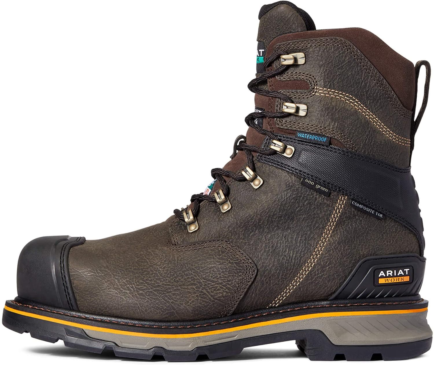 Ariat Men's Stump Jumper 8" CSA Glacier Grip Waterproof 600g Composite Toe Work Boot