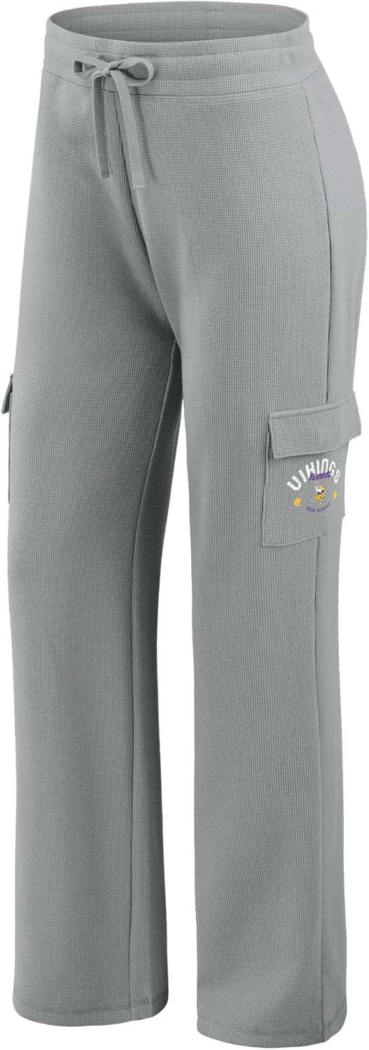 WEAR by Erin Andrews Women's NFL Waffle-Knit Long Sleeve Hooded Shirt & Pants Lounge Set