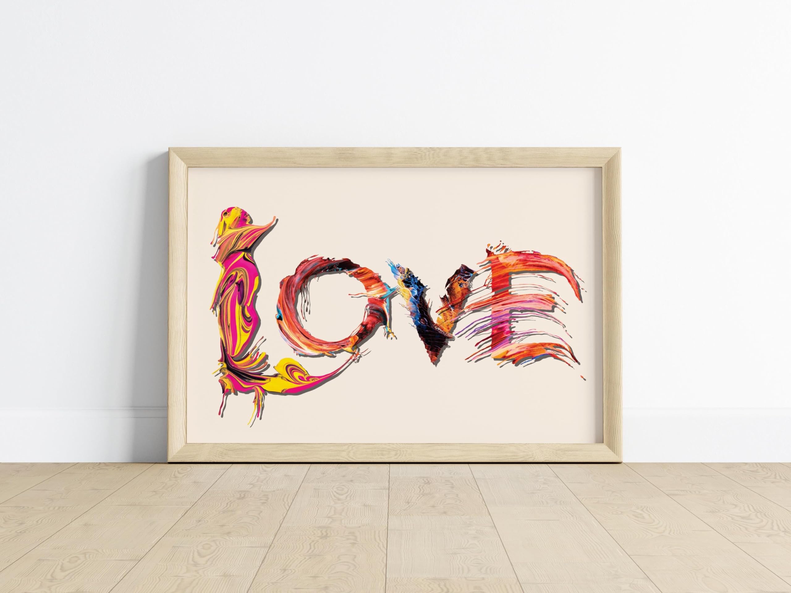 Fresque murale moderne Amour pour sublimer une chambre à coucher - 5
