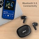 pTron Bassbuds Spark in-Ear TWS Earbuds with Stereo Sound, 40Hrs Playtime, Stereo Calls, Bluetooth V5.3 Headphones with Quick Pairing, Touch Control, Voice Assistant, Type C Charging & IPX5 (Black) gallery image