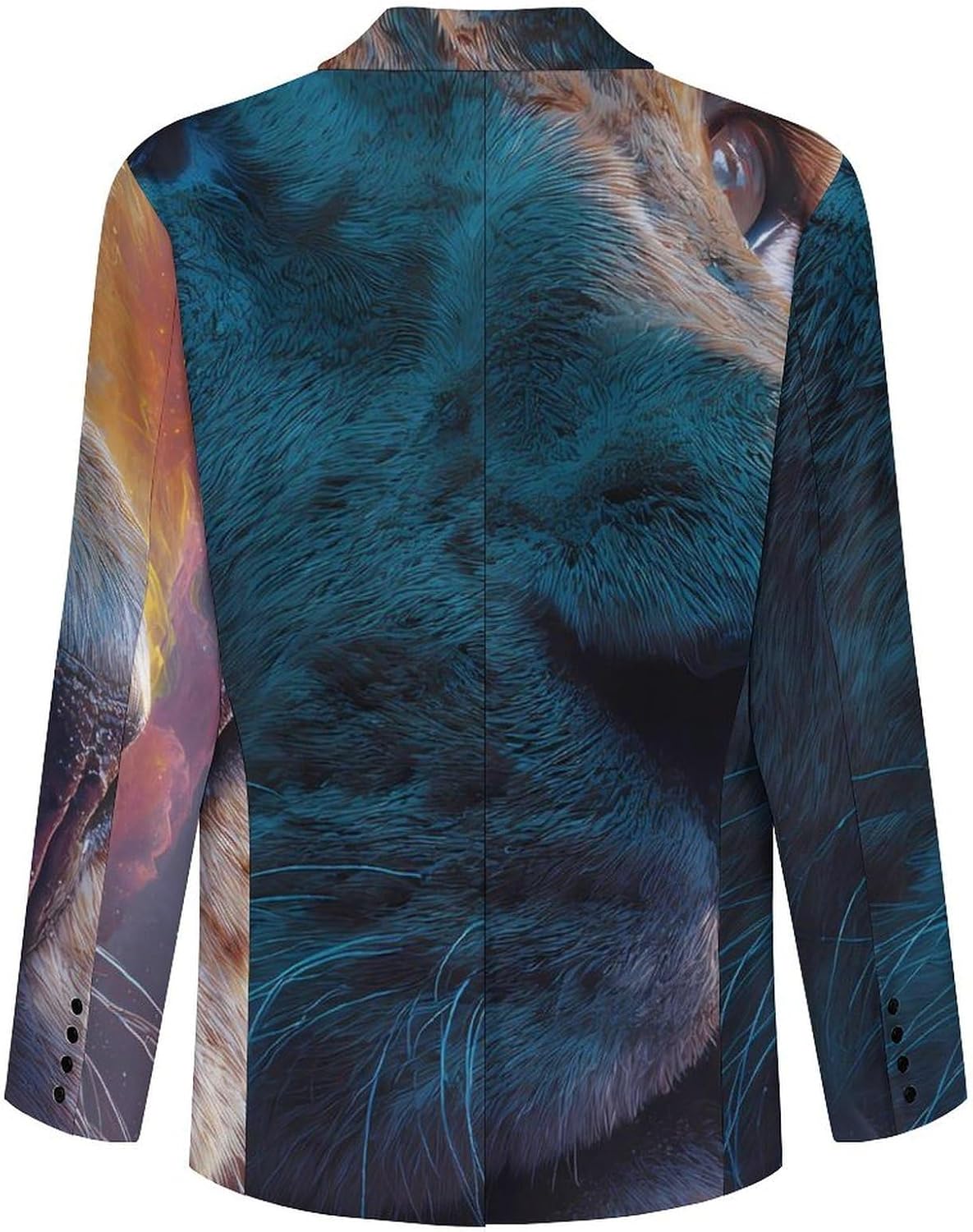 Lion Nebula Galaxy Starry Sky Mens Blazer Jacket Business Casual Suit Sport Coats Wedding Party Tuxedo