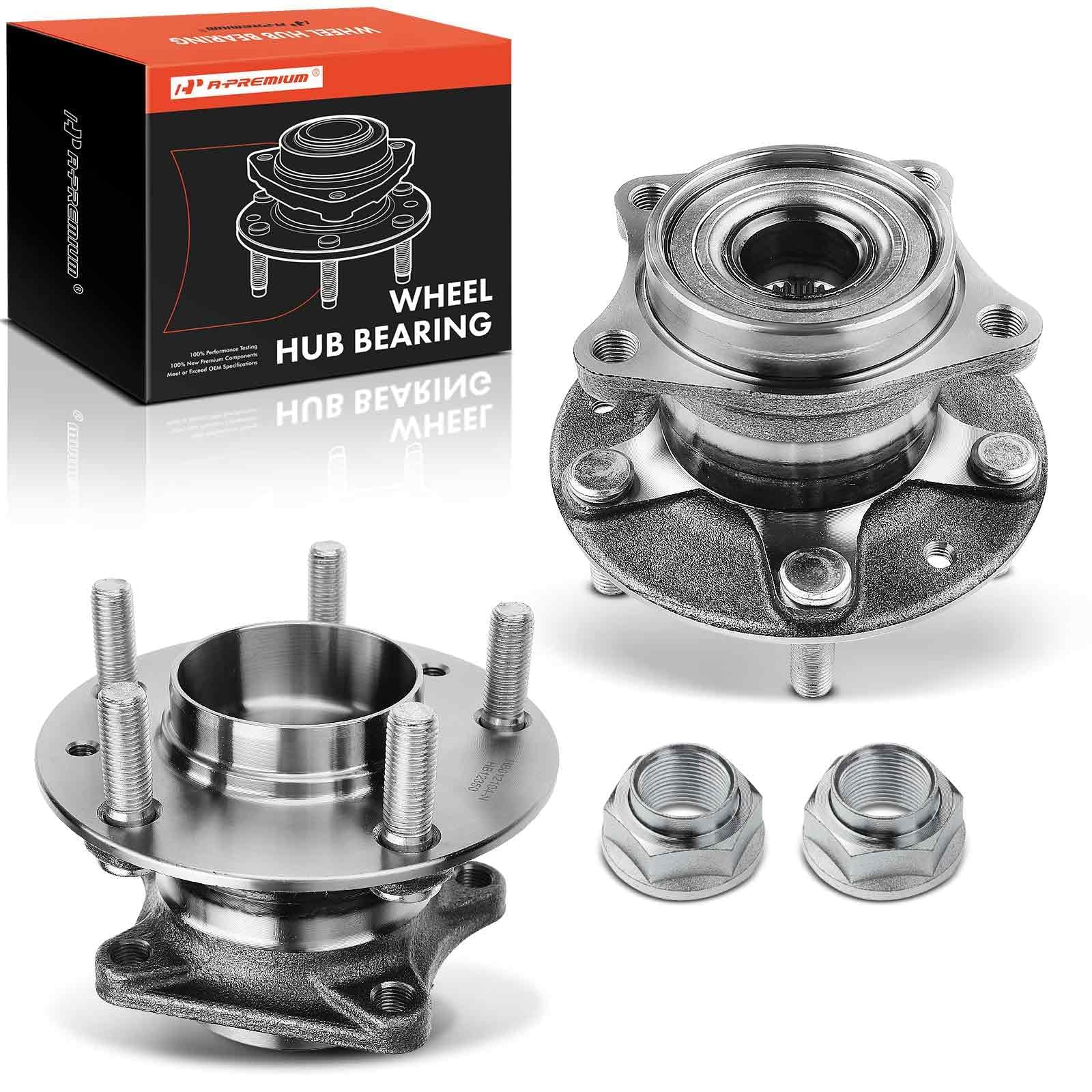 7/07×19 8/07×2 9/77×8 10/77×2 3/0×5 Amazon.com: A-Premium 2 x Rear Wheel Bearing and Hub Assembly with