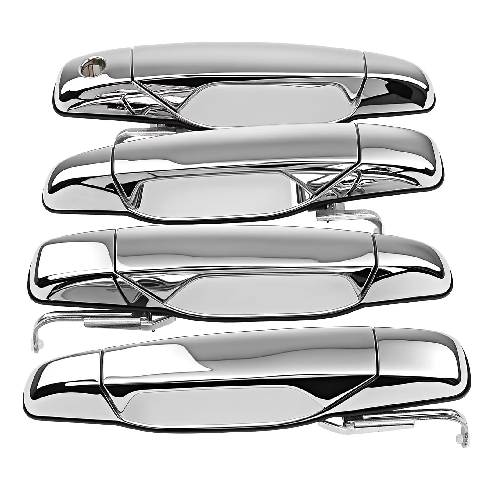 Iukmr One Color For Chevy For Avalanche For Silverado For Suburban For Tahoe Chrome Car Outside Exterior Door Handle 4Pcs Car Outer Door Handle