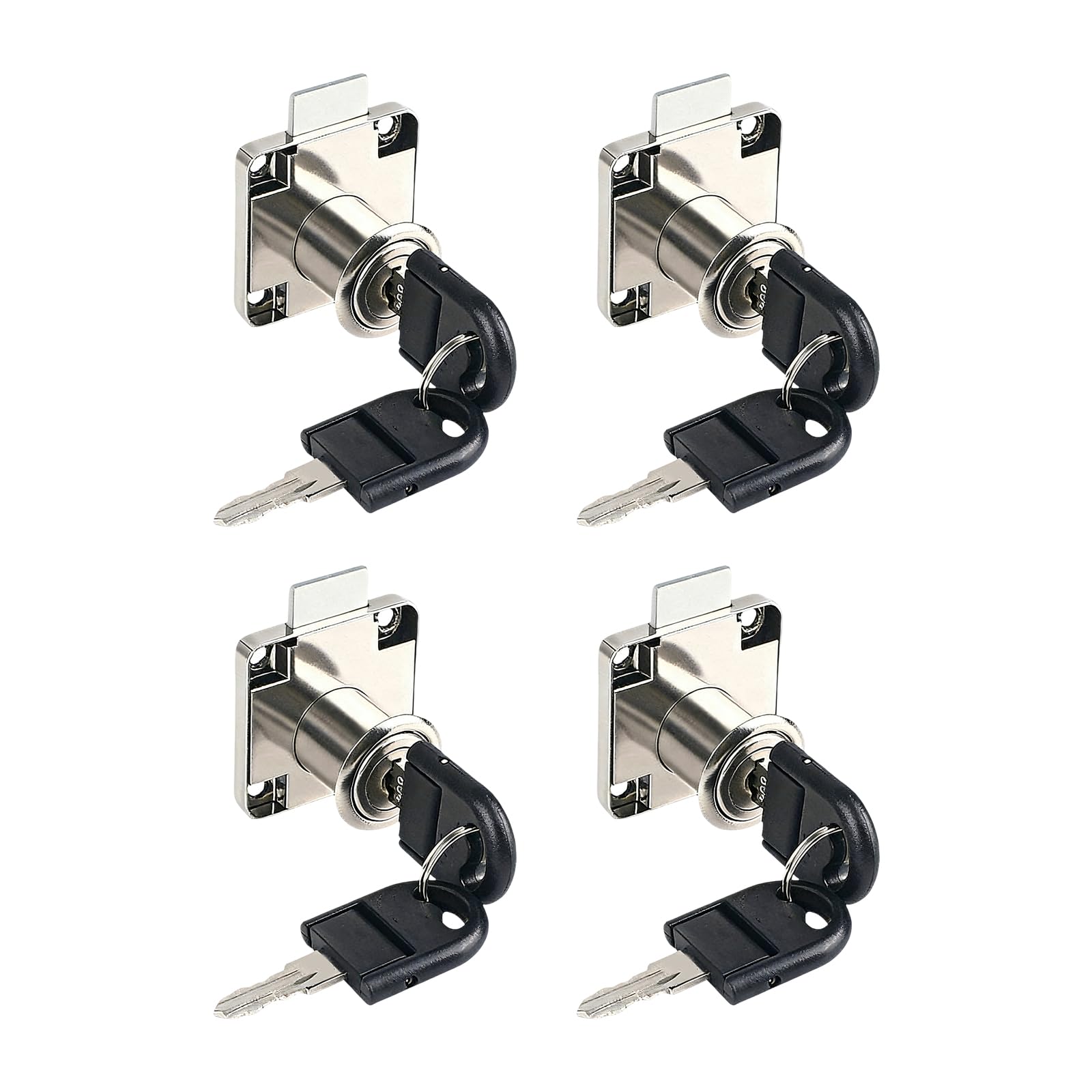 4Pcs Furniture with Keys Hasp Latches Easy Install Mailbox Cupboard