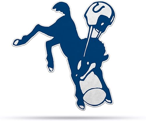 Miniatura 17 de Rico Industries Banderín de fútbol americano de la NFL con corte retro, decoración del hogar y la sala de estar, fieltro suave EZ para colgar