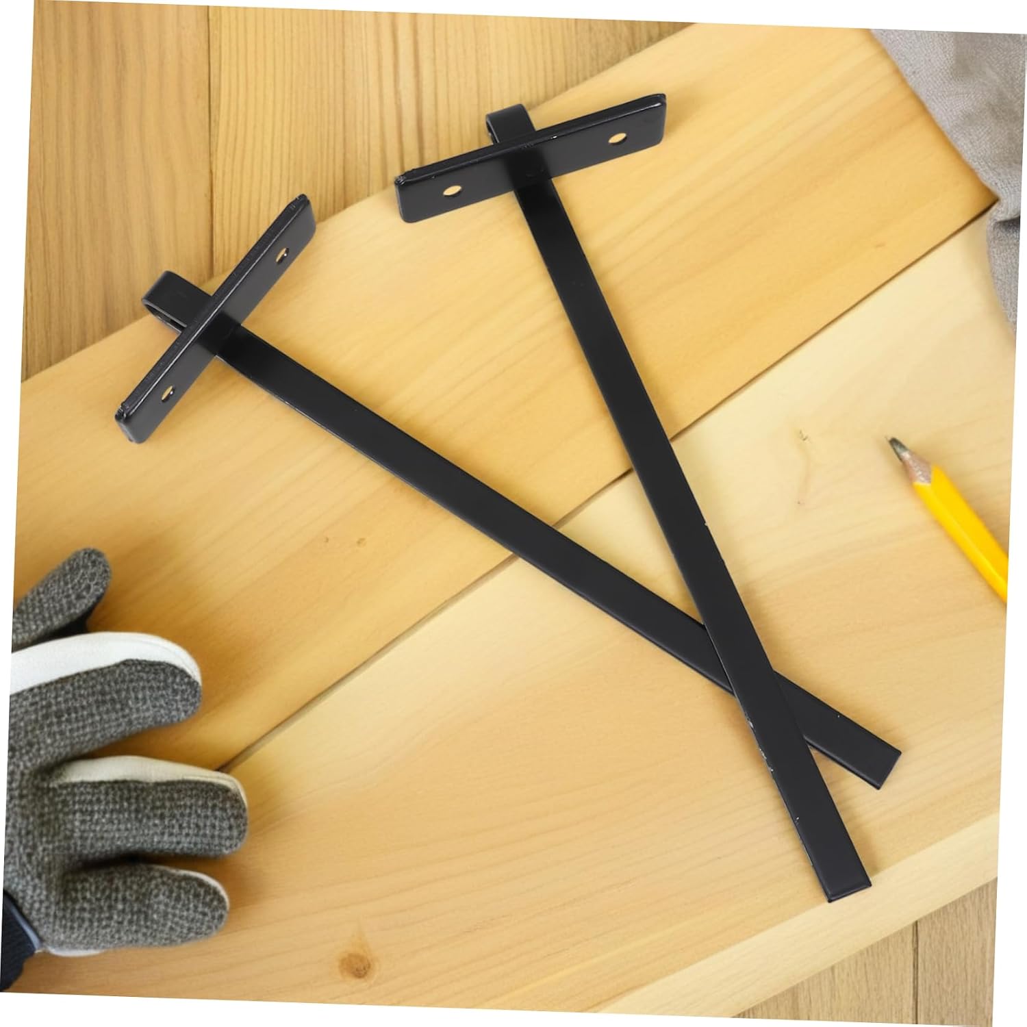 jojofuny 2pcs Circular Saw Guide Rail Adjustable Rip Fence for Accurate Woodworking and Metal Cutting Precision Alignment Accessory for Portable Saws