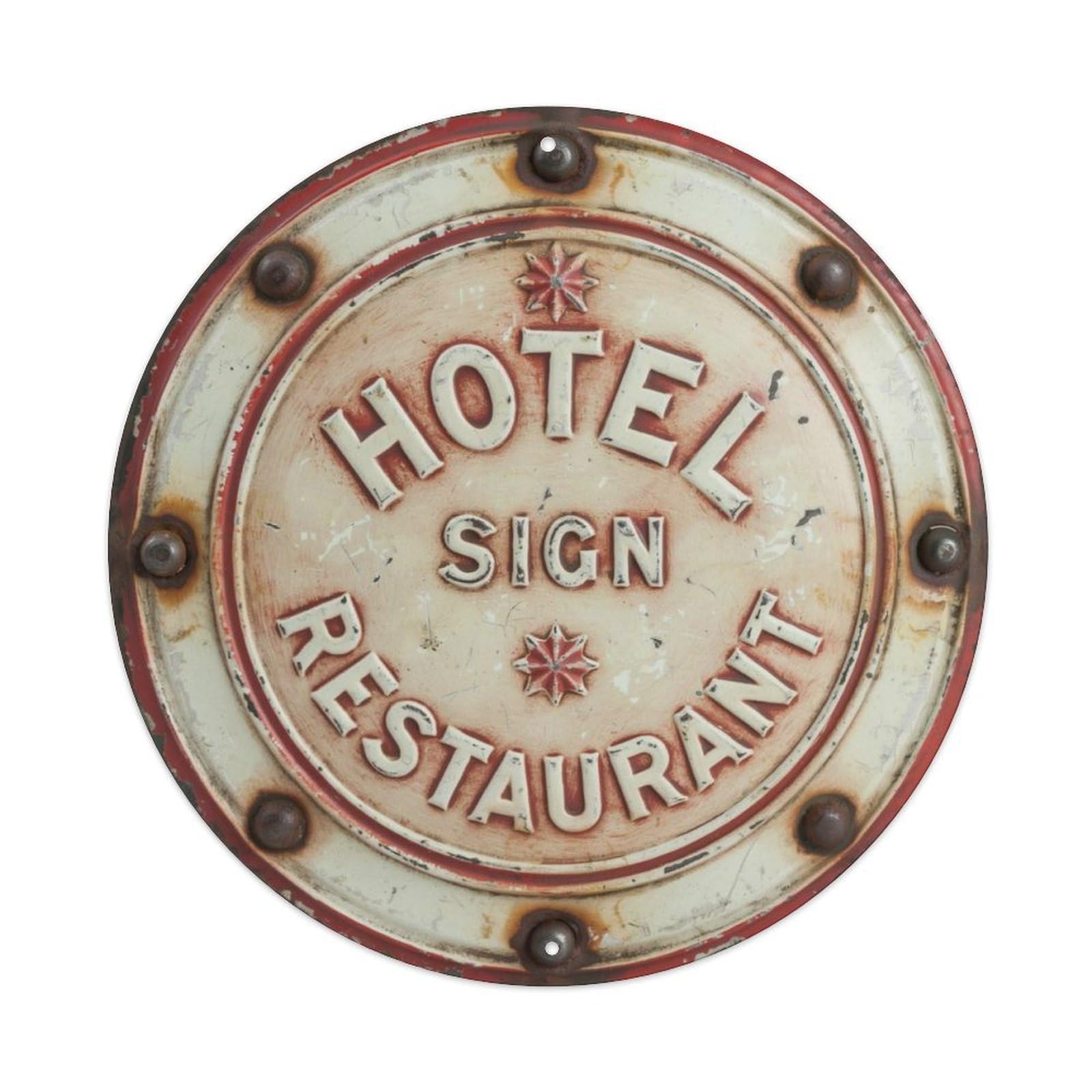 Hotel-Restaurant-Sign Metal Tin Sign Plaque