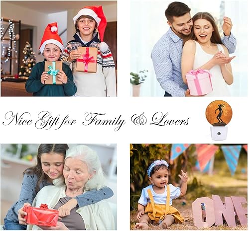 Miniatura 7 de EKOBLA Kokopelli - Luces nocturnas naranjas enchufables a la pared para habitación de niñas y niños, luces LED para decoración del hogar, regalos