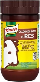 Knorr Granulated Beef Flavor Bouillon 7.9 oz - Fat-Free, Cholesterol-Free Enhancer for Soups, Stews, Tacos