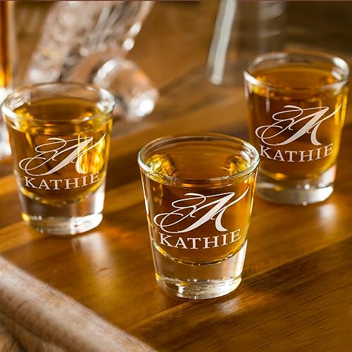 Miniatura 6 de Juego de 2 vasos de chupito personalizados para hombre, fondo verde, 2 onzas, grabados, regalo personalizado para cumpleaños, bodas, día del padre y